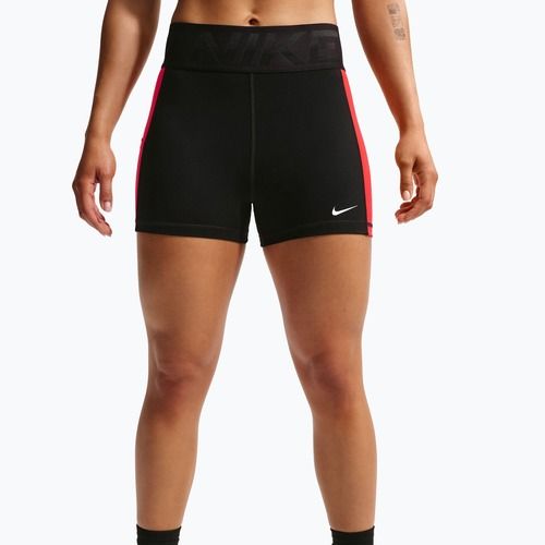 Moteriški treniruočių šortai Nike Pro Sculpt Dri-Fit High-Waisted Biker 5" black/light crimson/white