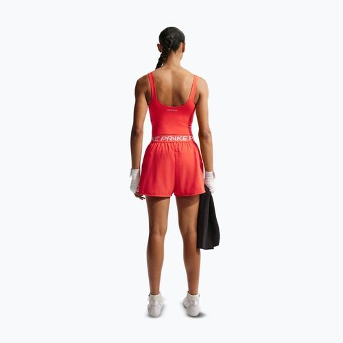 Moteriški treniruočių marškinėliai Nike Pro Sculpt Medium Support Padded Tank light crimson/white