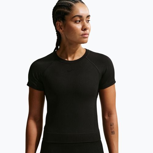 Moteriški treniruočių marškinėliai Nike Pro Seamless Dri-Fit black