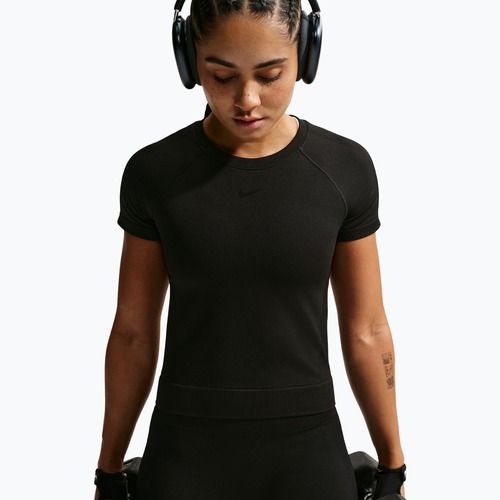 Moteriški treniruočių marškinėliai Nike Pro Seamless Dri-Fit black