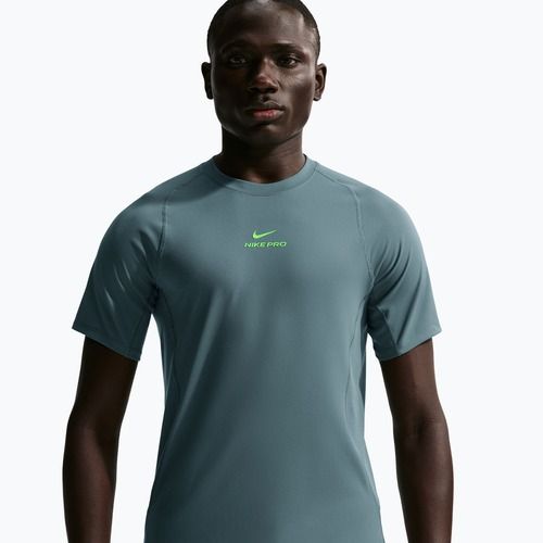 Vyriški treniruočių marškinėliai Nike Pro Training Dri-Fit mineral slate/green strike