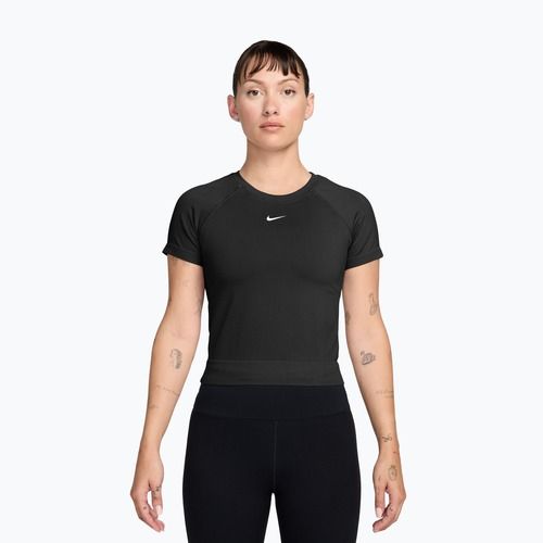 Moteriški treniruočių marškinėliai Nike Pro Seamless Dri-Fit black/white