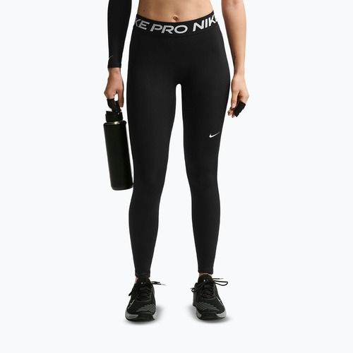 Moteriškos tamprės Nike Pro Mid-Rise Full black/white