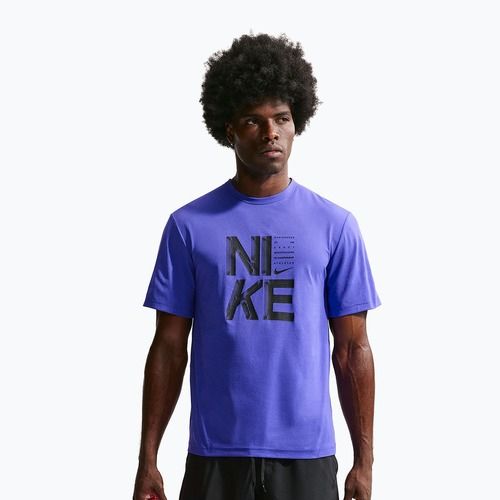 Vyriški treniruočių marškinėliai Nike Hyverse Dri-Fit Persian violet/black