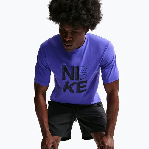 Vyriški treniruočių marškinėliai Nike Hyverse Dri-Fit Persian violet/black