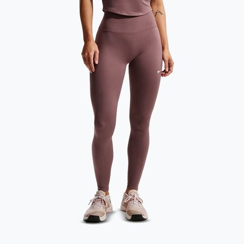 Moteriškos tamprės Nike One Seamless Front High-Waisted tattoo/white