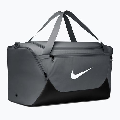 Treniruočių krepšys Nike Brasilia Duffel Small 40 l smoke grey/black/white