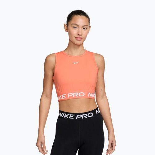 Moteriška sportinė palaidinė Nike Pro Dri-Fit crimson bliss/white