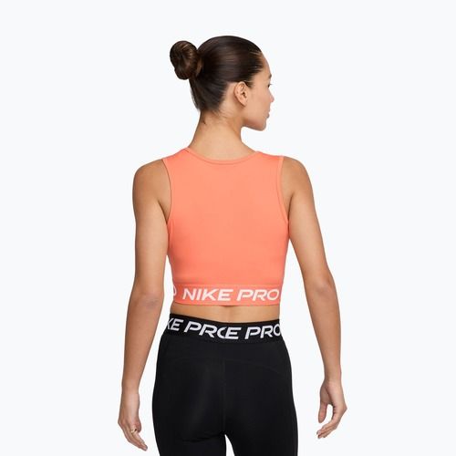 Moteriška sportinė palaidinė Nike Pro Dri-Fit crimson bliss/white