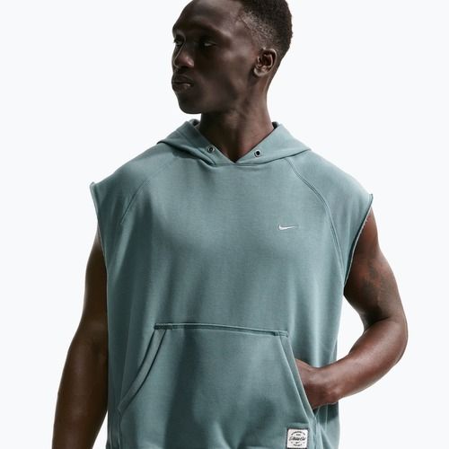 Vyriškas treninginis džemperis Nike Athletic Club Dri-Fit Sleeveless Hoodie mineral slate/mineral slate