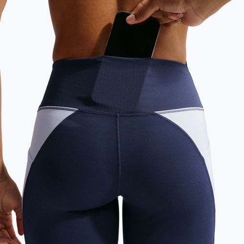 Moteriški šortai Nike One High Waisted Biker 5" midnight navy/hydrogen blue/white