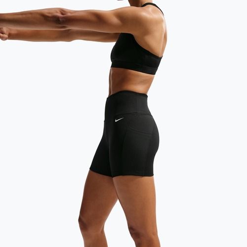 Moteriški šortai Nike One High Waisted Biker 5" black/black/white