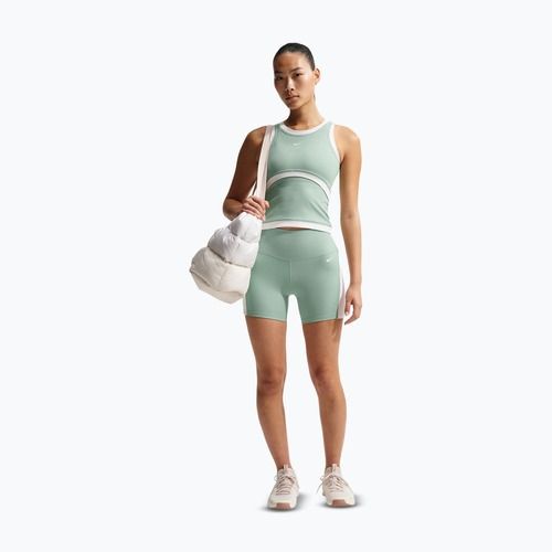 Moteriški šortai Nike One High Waisted Biker 5" steam/white/white