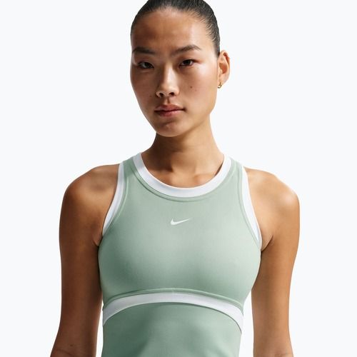 Moteriški treniruočių marškinėliai Nike One Dri-Fit steam/white/white