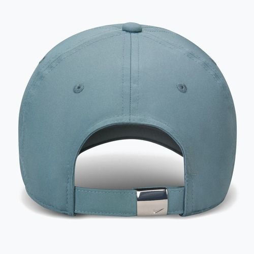 Kepurė su snapeliu Nike Dri-Fit Club Unstructured Metal Swoosh Mineral slate/metallic silver