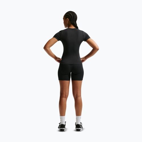 Moteriški treniruočių marškinėliai Nike One Fitted black/white