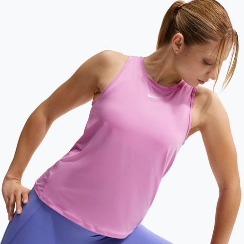 Moteriški treniruočių marškinėliai Nike One Classic Dri-Fit light magenta/white
