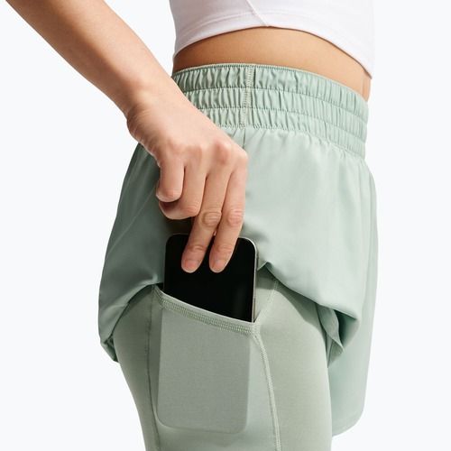 Moteriški šortai Nike One Dri-Fit High-Waisted 3" 2In1 steam/white
