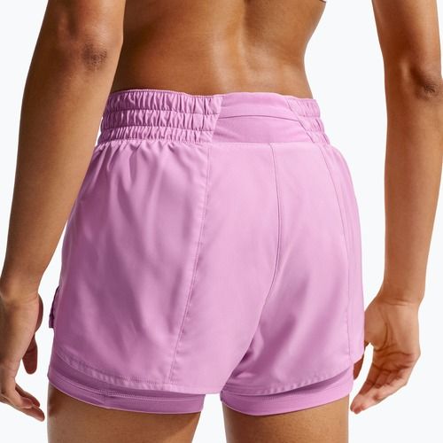 Moteriški bėgimo šortai Nike One Dri-FIT 2IN1 light magenta/white