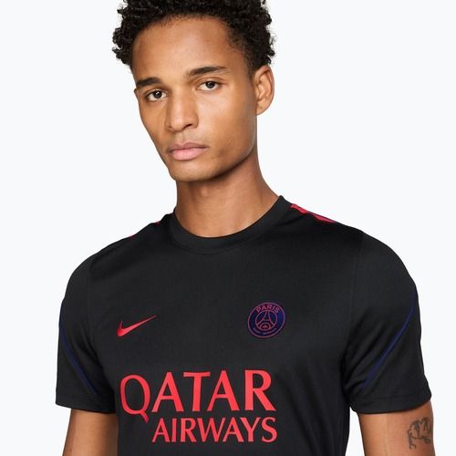 Vyriški futbolo marškinėliai Nike Paris Saint-Germain Strike Soccer Dri-Fit black/hyper royal/global red/global red
