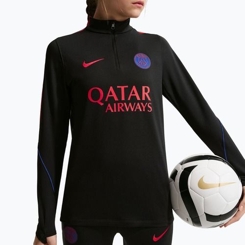 Vaikiškas futbolo džemperis Nike Paris Saint-Germain Strike Dri-Fit Soccer Knit Drill Top black/global red/global red