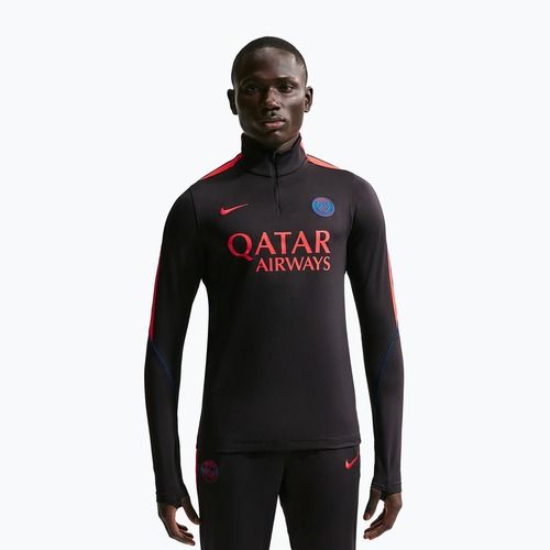 Vyriškas futbolo džemperis Nike Paris Saint-Germain Strike Dri-Fit Soccer Knit Drill Top black/global red/global red