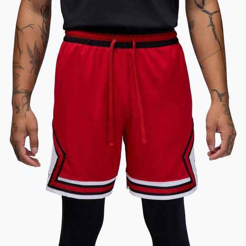 Vyriški krepšinio šortai Jordan Mesh Diamond 4" gym red/white/black