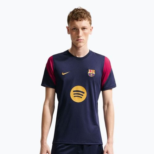Vyriški futbolo marškinėliai Nike FC Barcelona Strike Soccer Dri-Fit blackened blue/noble red/mineral yellow