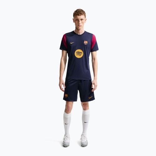 Vyriški futbolo marškinėliai Nike FC Barcelona Strike Soccer Dri-Fit blackened blue/noble red/mineral yellow