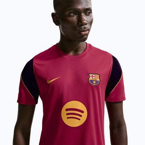 Vyriški futbolo marškinėliai Nike FC Barcelona Strike Soccer Dri-Fit noble red/blackened blue/mineral yellow