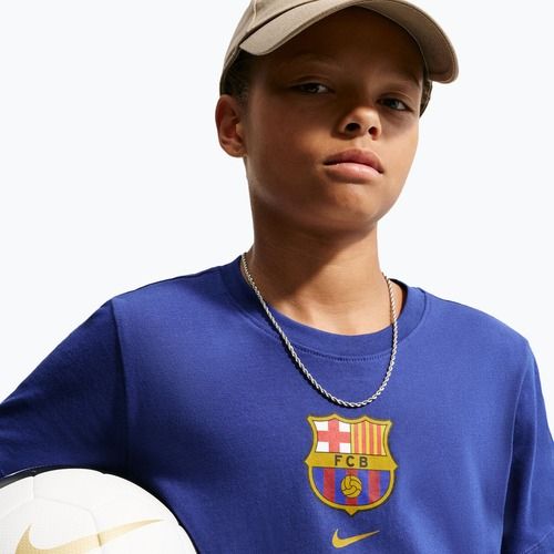 Vaikiški marškinėliai Nike FC Barcelona Soccer deep royal blue