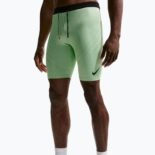 Vyriškos treniruočių tamprės Nike AeroSwift Dri-Fit ADV 1/2 Tights lime blast/steam/light silver/black