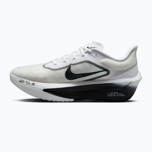 Vyriški bėgimo batai Nike Zoom Fly 6 white/smoke grey/metallic silver/black