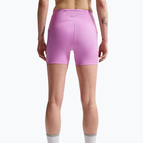 Moteriški bėgimo šortai Nike Swift High-Waisted 4" light magenta