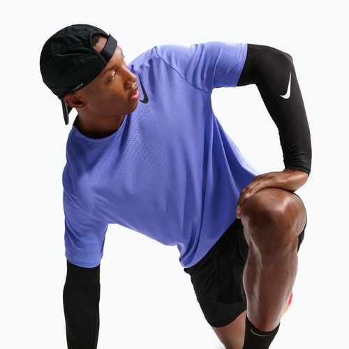 Vyriški bėgimo marškinėliai Nike AeroSwift Dri-Fit ADV sapphire/black