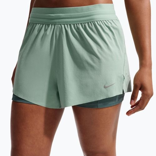 Moteriški bėgimo šortai Nike Swift Mid-Rise 2in1 steam/mineral slate