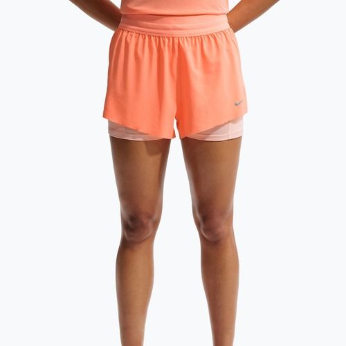 Moteriški bėgimo šortai Nike Swift Mid-Rise 2in1 orange pulse