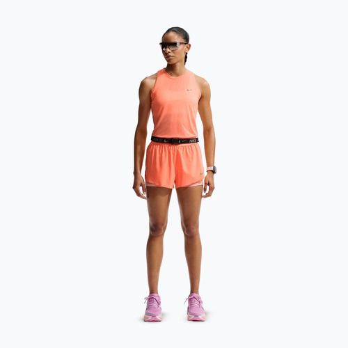 Moteriški bėgimo šortai Nike Swift Mid-Rise 2in1 orange pulse