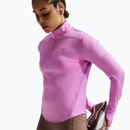 Moteriškas bėgimo džemperis Nike Swift Dri-FIT UV 1/4-Zip light magenta