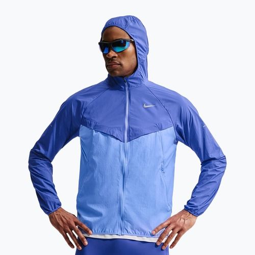 Vyriška bėgimo striukė Nike Stride Repel UV lapis/royal pulse