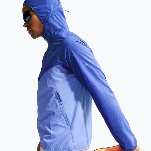 Vyriška bėgimo striukė Nike Stride Repel UV lapis/royal pulse