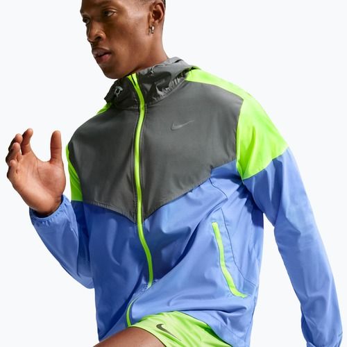 Vyriška bėgimo striukė Nike Impossibly Light Windrunner royal pulse/smoke grey/volt ice