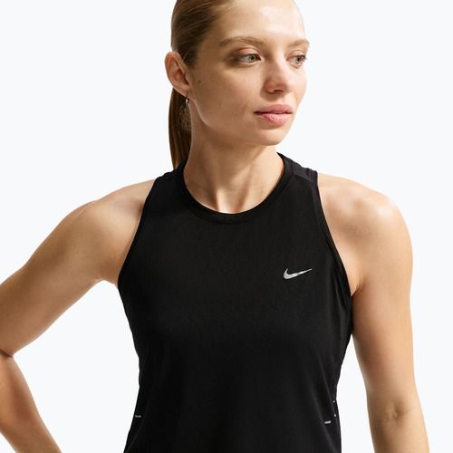 Moteriški bėgimo marškinėliai Nike Swift Breathe Dri-Fit black/black/white
