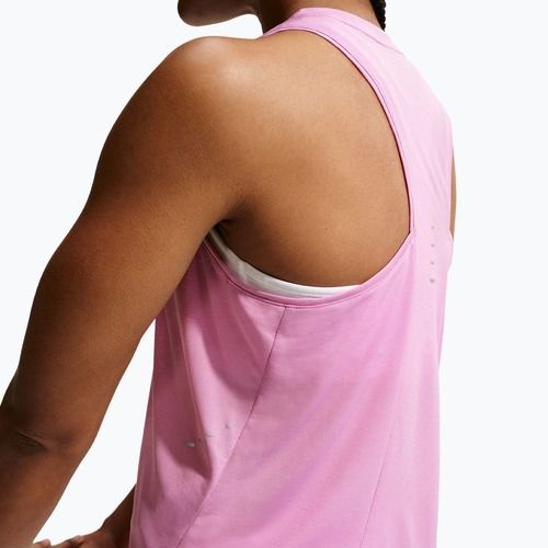 Moteriški bėgimo marškinėliai Nike Swift Breathe Dri-Fit light magenta/photon dust