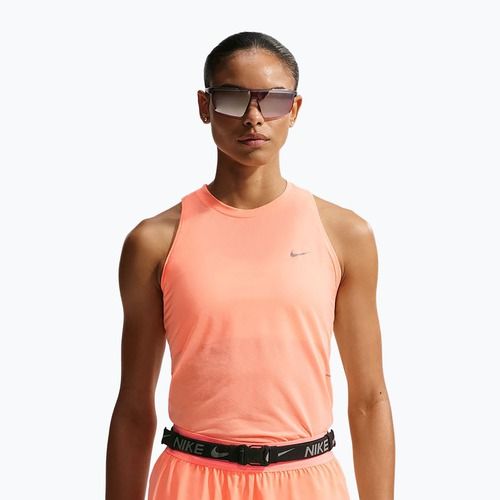 Moteriški bėgimo marškinėliai Nike Swift Breathe Dri-Fit orange pulse/photon dust