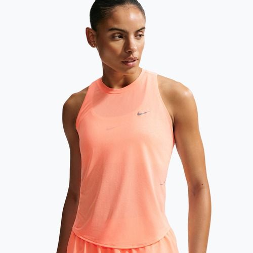 Moteriški bėgimo marškinėliai Nike Swift Breathe Dri-Fit orange pulse/photon dust