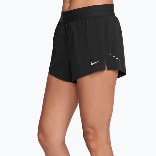 Vyriški bėgimo šortai Nike Swift Breathe Dri-Fit Mid-Rise 2.5" black/black/white