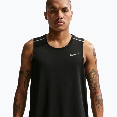 Vyriški bėgimo marškinėliai Nike Miler Dri-Fit black