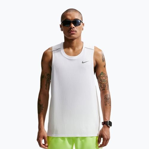Vyriški bėgimo marškinėliai Nike Miler Dri-Fit white