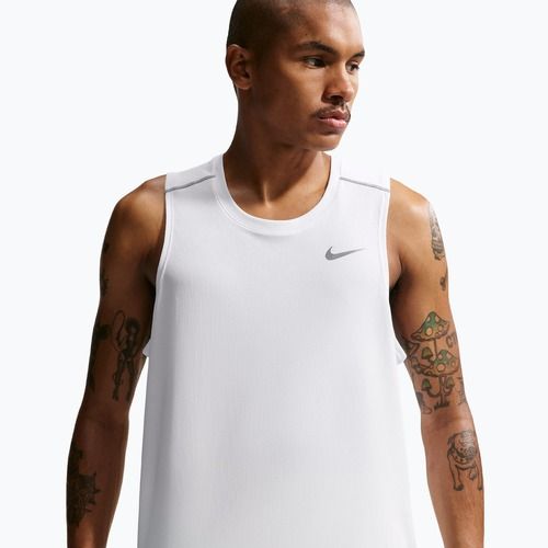 Vyriški bėgimo marškinėliai Nike Miler Dri-Fit white